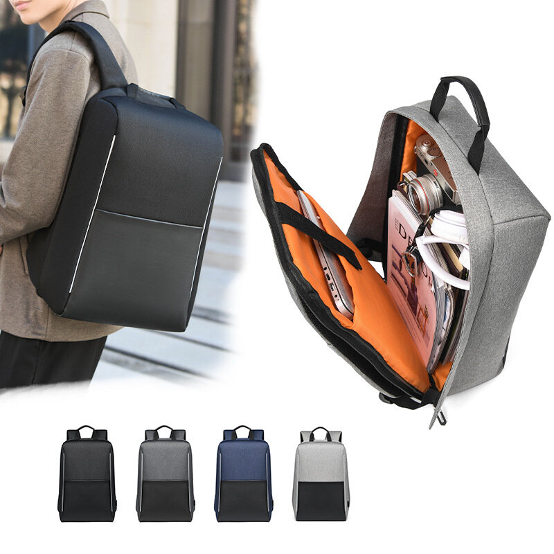 Executive Business Professional Backpack Men 15.6 Inch Laptop with USB Charging Travel Work Multi Functional Office Rucksack