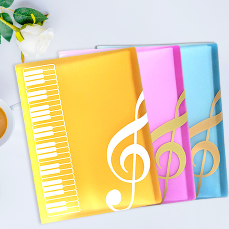 New Multi-layer Music Folder 40 Pages File Plastic Budget Binder Documents Bag Piano Book Desk Organizer  Filing Products