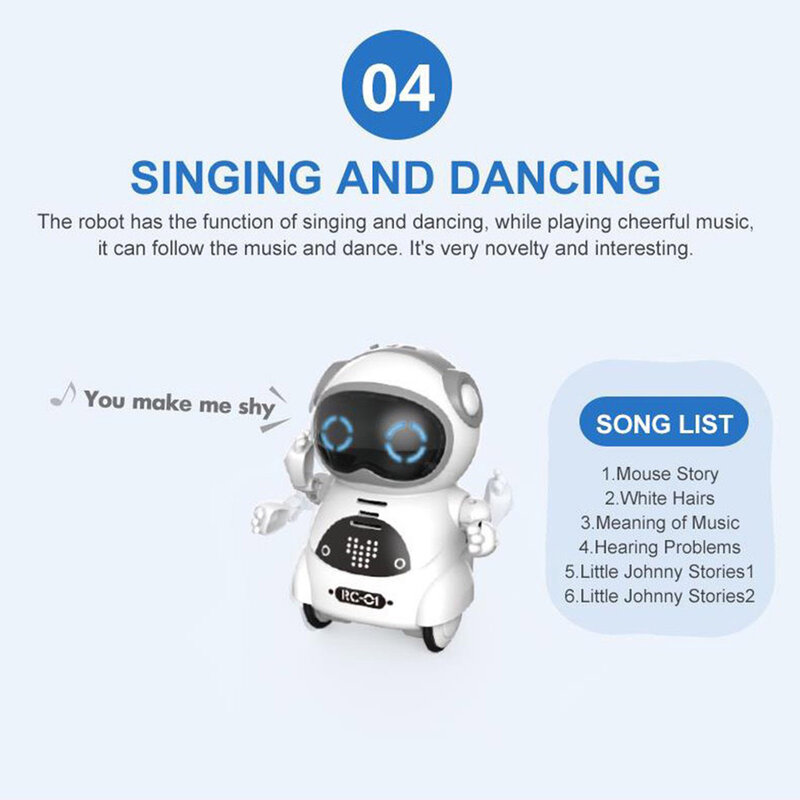 Pratende Pocket Robot Speelgoed Interactieve Dialoog Spraakherkenning Record Robot Speelgoed Voor Kinderen Montessori Educatief Speelgoed