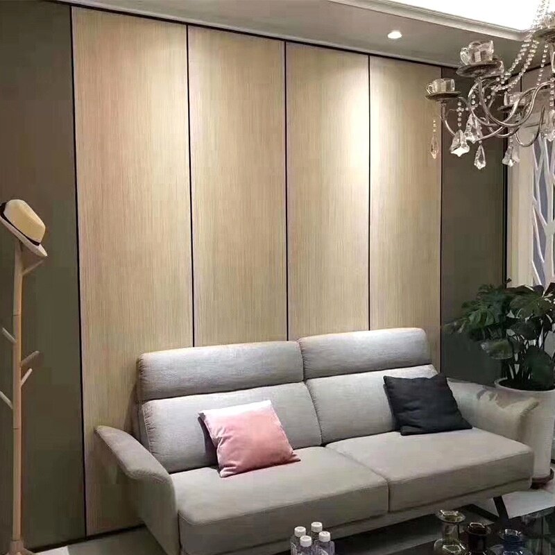 Tablero de pared de fibra de bambú con núcleo hueco, impermeable, tamaño grande, para paredes interiores, villa