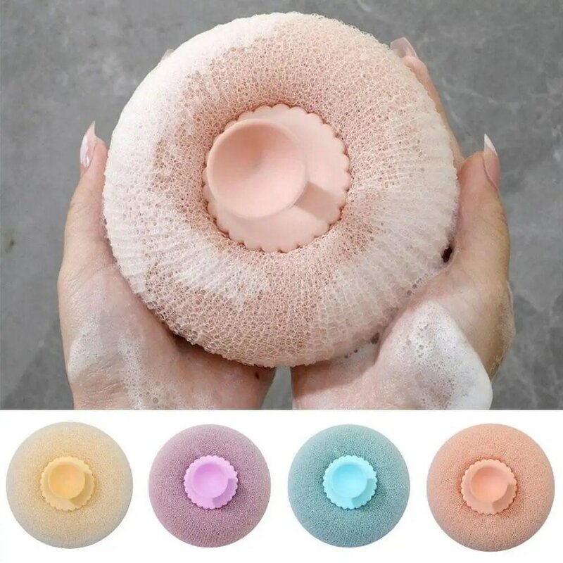 Pure Color Shower Ball Foaming Sponge Body Skin Scrub Back Bathroom Brush Exfoliating Accessories Scrubber Shower I1X5