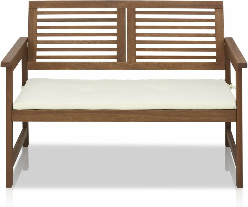 Furinno FG161167 Tioman наружная скамейка из твердой древесины в тиковом масле, натуральная