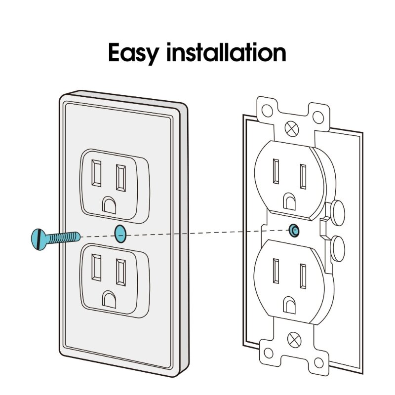Baby Proofing Outlet Cover Electric Outlet Pulg Cover for Baby Safety Socket Cover Protector Easy Installation Durable