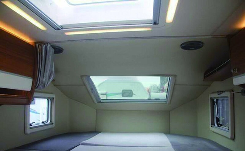 Ventana de techo de coche RV, ventana de remolque de viaje con tragaluz 400*400mm