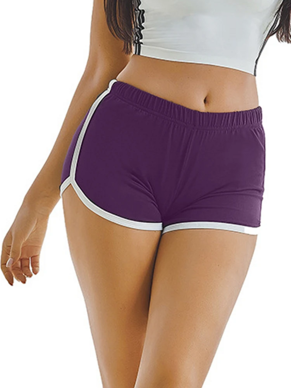 2023 Summer Women Short Sports Pants American Retro Casual Running Solid Color Shorts Female Y2K Elastic Waist Street Wearings