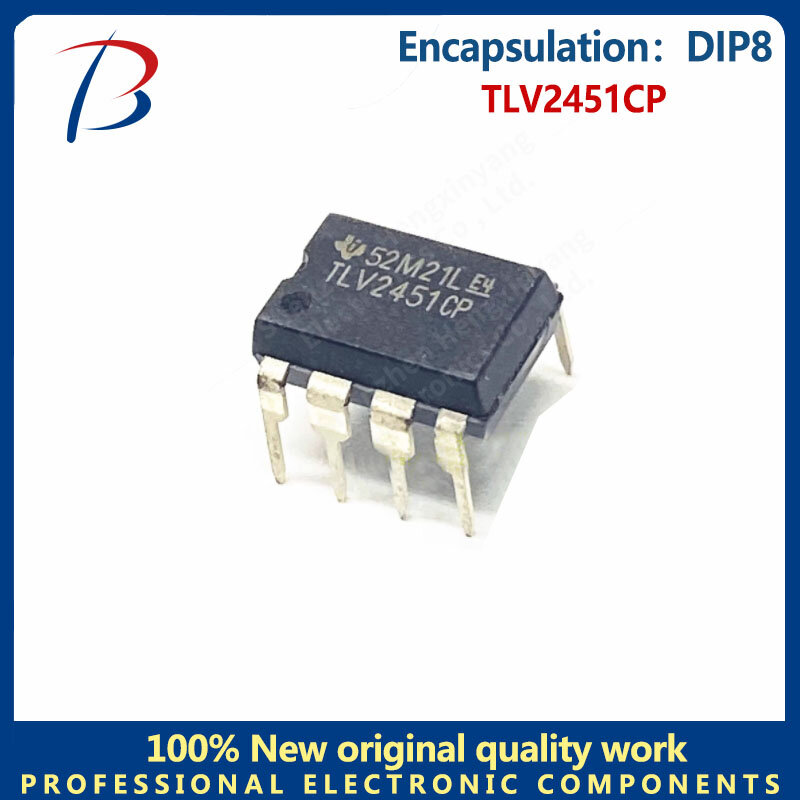 10PCS  TLV2451CP DIP8 in-line package operational amplifier