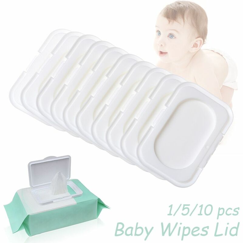 Tampa flip reutilizável portátil para criança, Baby Wipes Lid, tampa útil, 1 pc, 5 pcs, 10 pcs