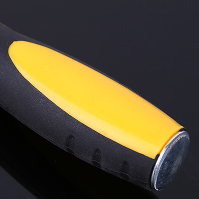 Cinzel do Woodworking do Através-núcleo para a construção, aço carbono alto, punho de duas cores, preto e amarelo, 26*5*3mm, 1 PC