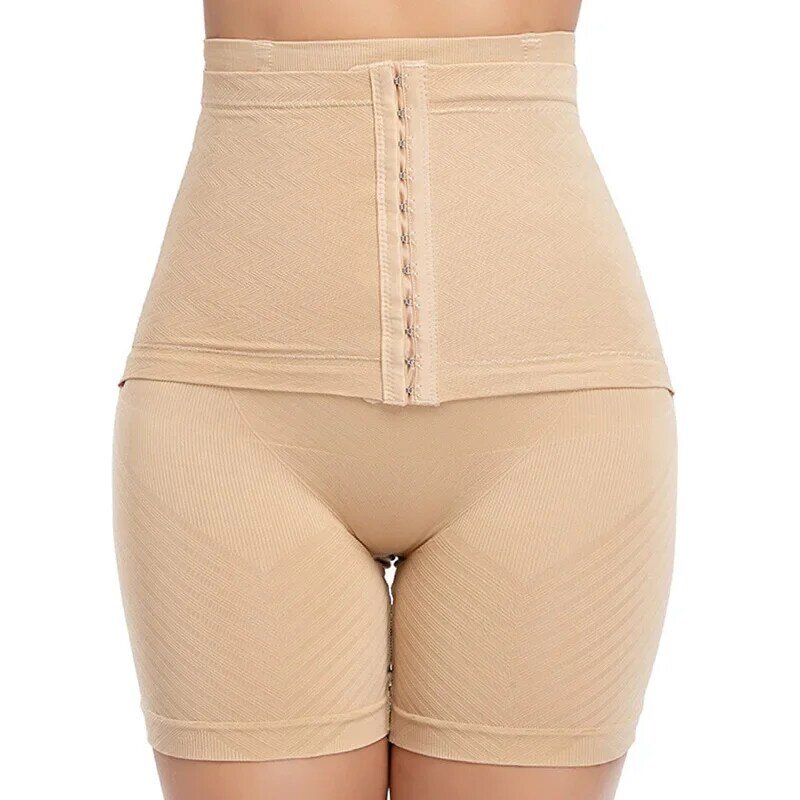 Roupa interior cintura alta para mulheres, shapewear, controle de barriga, modelador do corpo, shorts, calcinha emagrecedora, 2 cores