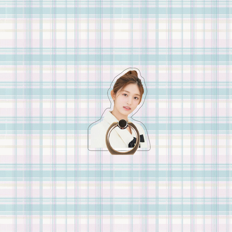 Kpop IVE Creative Photo Acrylic Phone Holder Ring Yujin Gaeul Wonyoung LIZ Rei Leeseo Portable Mobile Holder