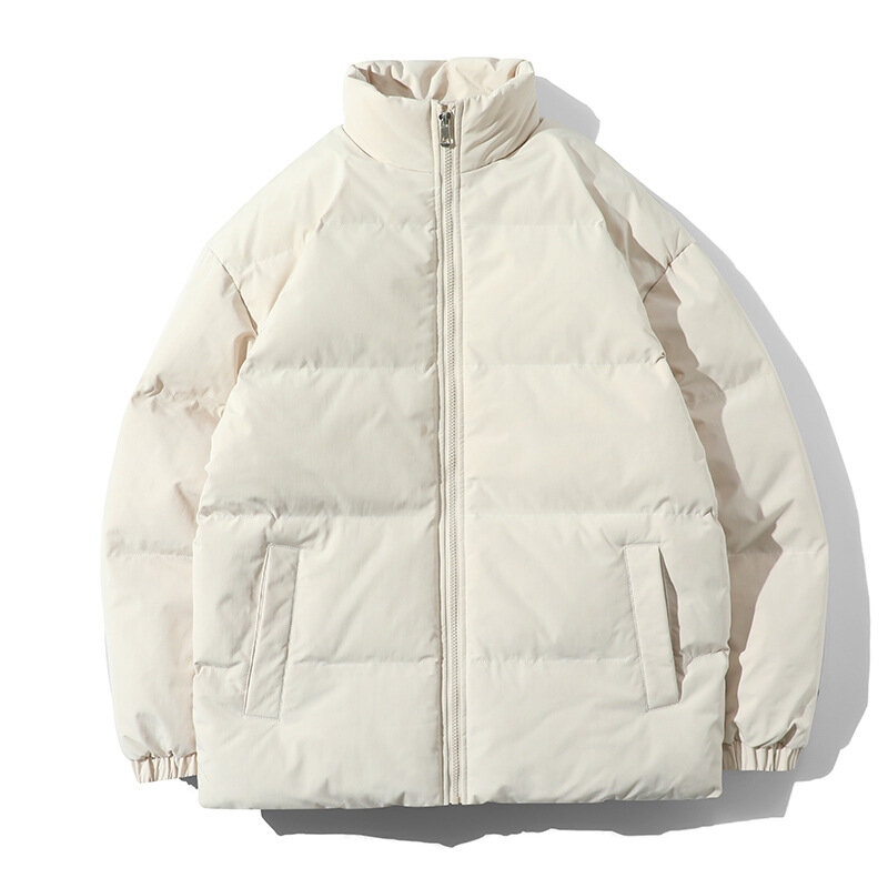 MRMT-ropa informal de algodón para hombre y mujer, abrigo de Color sólido con cuello levantado, talla grande, 2024