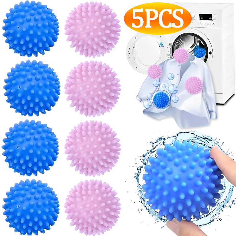 5/1 pz palla magica per bucato riutilizzabile in PVC solido palla per la pulizia della casa lavatrice vestiti ammorbidente strumenti per la pulizia