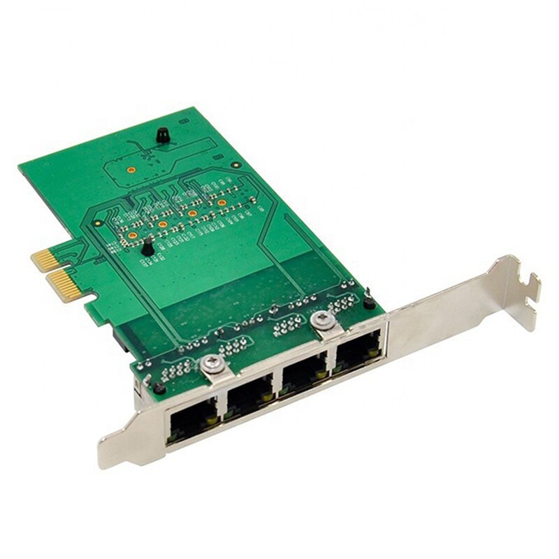 RJ-45 4-портовый Ethernet-адаптер сервера Gigabit, сетевая карта PCI-E X1 интерфейс
