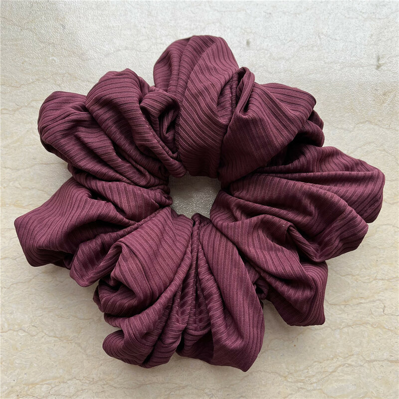 Fashion Solid Color Scrunchies Solid Red Rubber bands For Women Girls Korean Elastic Hair bands Ponytail Hold Hair Accessories