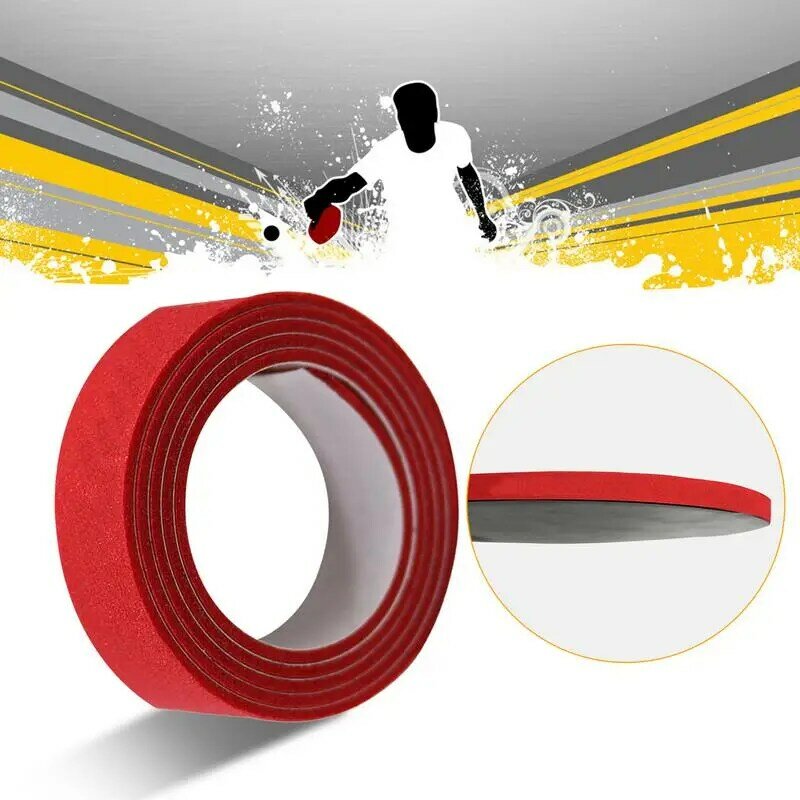 Tischtennis Rand Band Schwamm Ping-Pong Schläger Schläger Seite schützen Bänder Ersatz (rot/schwarz/blau)