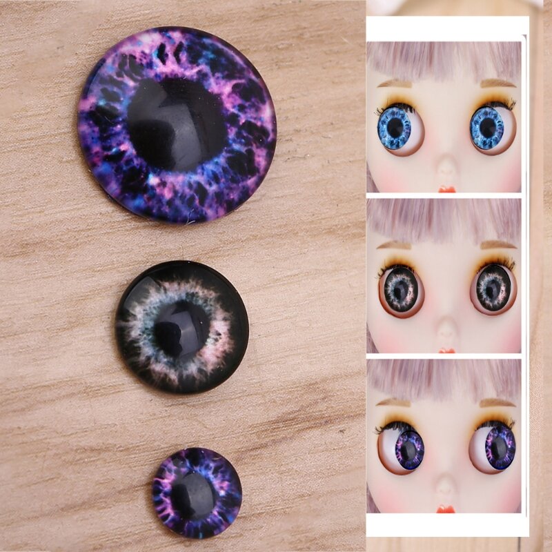 Ojos de muñeca de cristal de 20 piezas, accesorios para ojos de dinosaurio, animales, manualidades, novedad de 2022