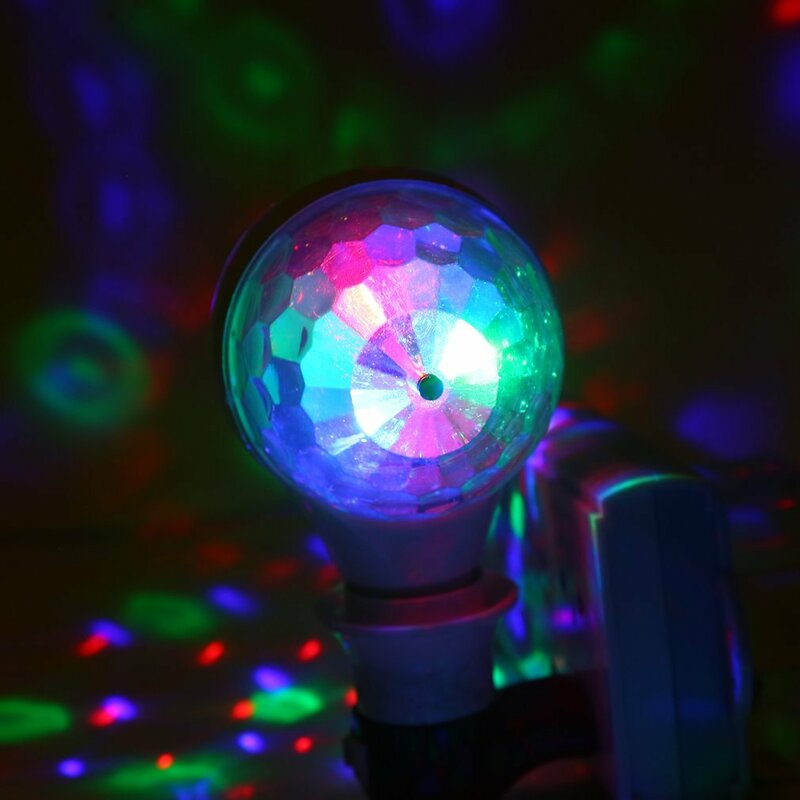 Lampadina rotante a LED 6W con lampada da discoteca a doppia testa Magic Stage E27 a doppia testa per KTV Disco Bar DJ Ballroom Home Club