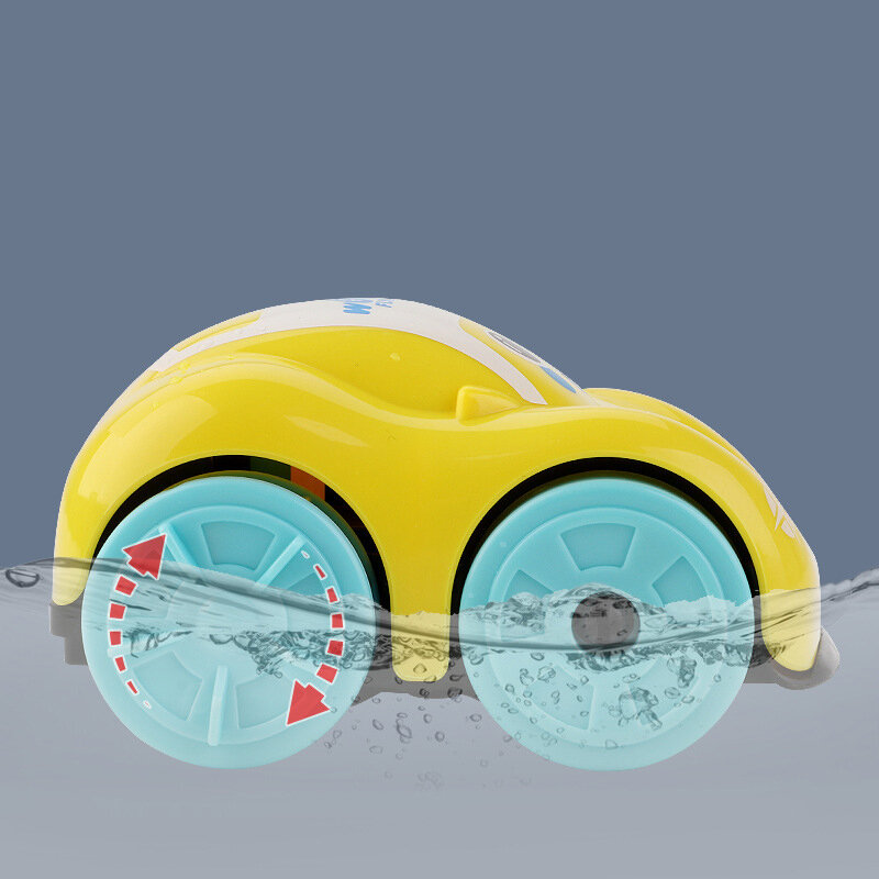 Woda do kąpieli dla dzieci bawić się zabawkami z zegarem ABS pojazd animowany samochodowa wanienka do kąpieli zabawka dzieci prezent amfibia samochodowa pływająca zabawka łazienkowa