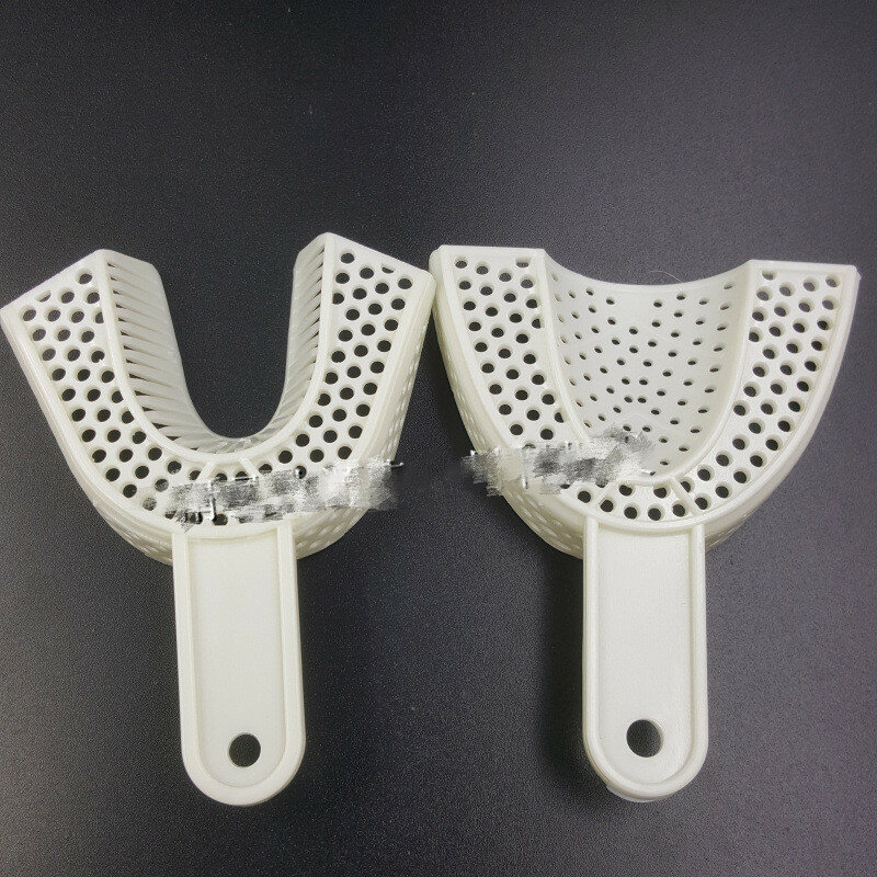 Nuovo supporto per denti impronta dentale vassoi in plastica cura dentale senza vassoio in rete modello dentale fornitura di materiali per strumento orale