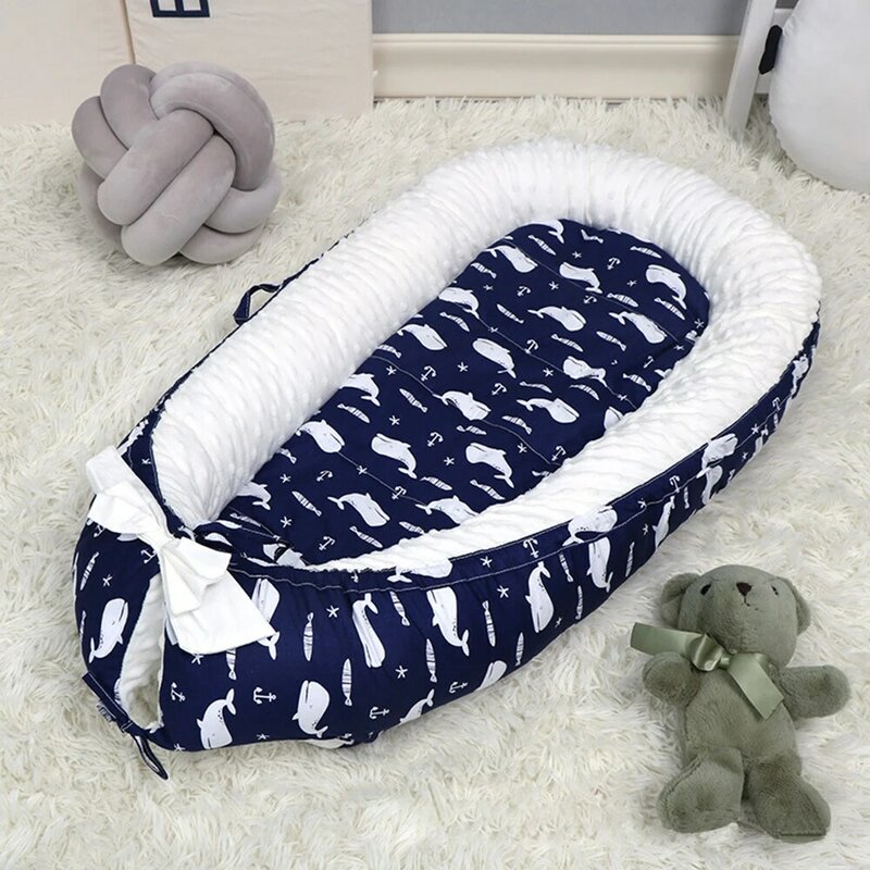 Cama macia do bebê do algodão no ninho do bebê, projeto bonito, cama de bebê, cama de bebê, confortável, seguro, berço