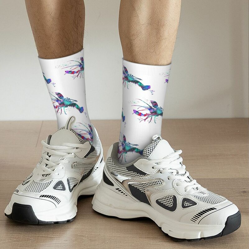 Носки Лобстер 1, поглощающие пот чулки в стиле Харадзюку, всесезонные длинные носки, аксессуары для мужчин и женщин, подарок на день рождения
