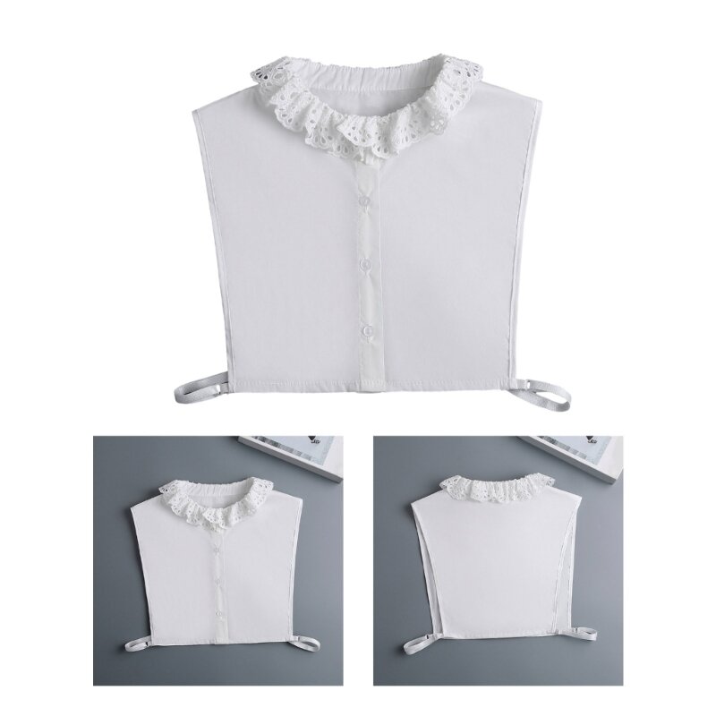 Elegant Hollow Out Lace Detachable Collar Ladies Sweater Shirt Sewing Supplies Lace Collar Wedding Dress Supplies DXAA