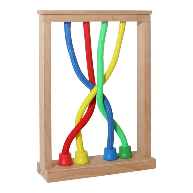 Rope Knots Sorting Toys Smooth Interactive Unlocking Untie The Knot Toy for Memory Reasoning Spatial Ability Travel Observation