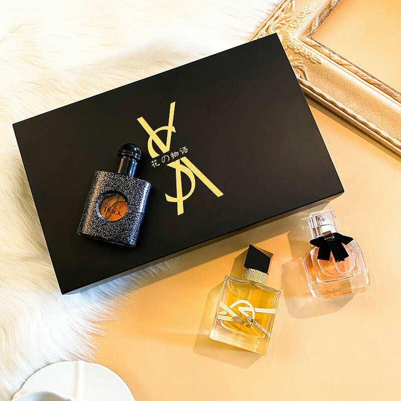 Подарочная коробка для стирки духов и ароматов, набор из трех предметов, стойкий дезодорант унисекс, с ароматом для лица и без запаха тела