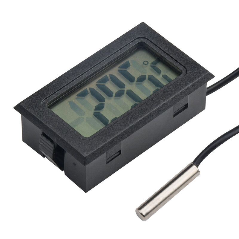 FY-10 termometer Digital LCD akuarium, penguji temperatur mandi air mobil, Monitor Sensor suhu tanam 1M 3M 5M
