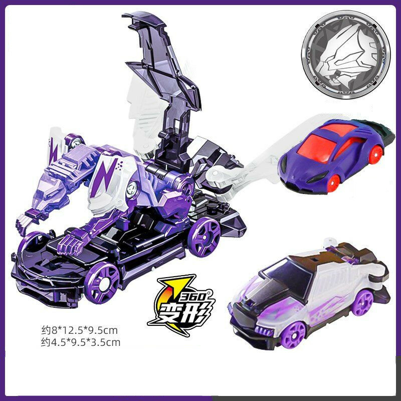 Screechers-Figurines d'action de voiture pour enfants, jouets de transformation, vitesse, déformation de mouche, attaque de bête, capture, flips