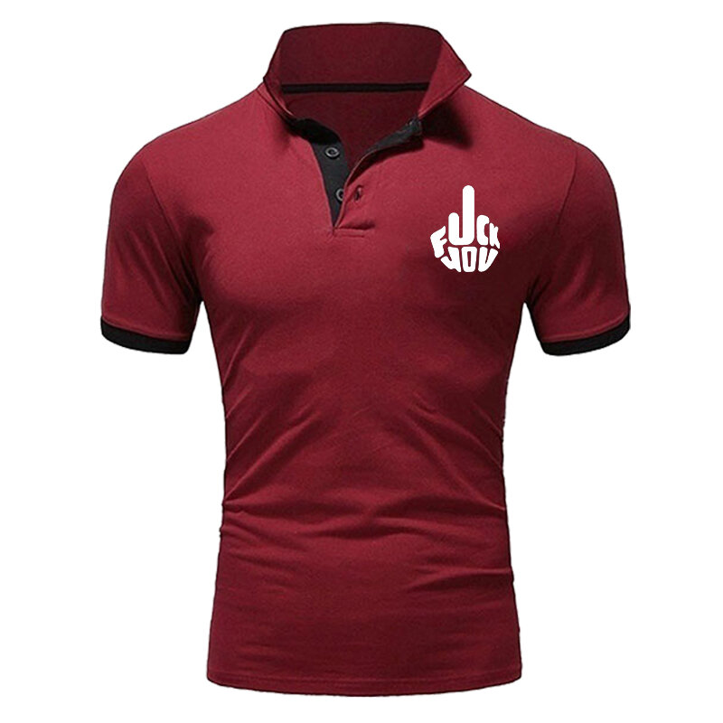 Wysokiej jakości nowe męskie letnie modne koszule sportowe z kołnierzykiem z klapami T Shirt bawełniane Slim Fit męskie Casual koszulka hiphopowa