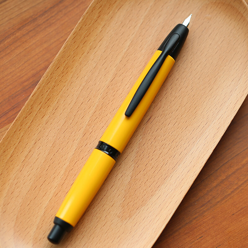 قلم حبر معدني قابل للسحب من MAJOHN مع مشبك ومحول للكتابة ، مكبس A1 ، سن رفيع ، ألوان جديدة
