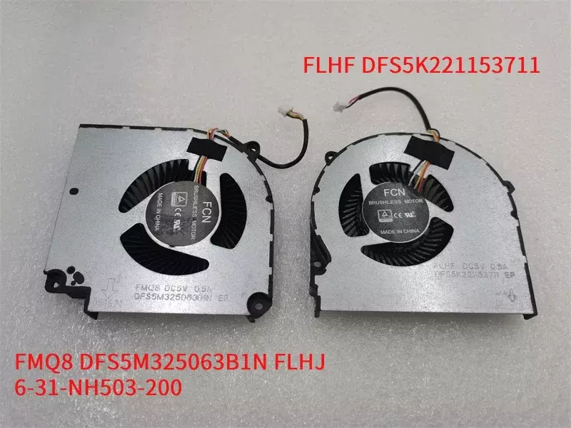 Ventilateur de refroidissement pour ordinateur portable, CPU, GPU, dissipateur thermique, pour Clevo NH77DCQ NH77DDW, pour Hasee G7 G8, 7NA, 7NK 6-31-NH77N-100