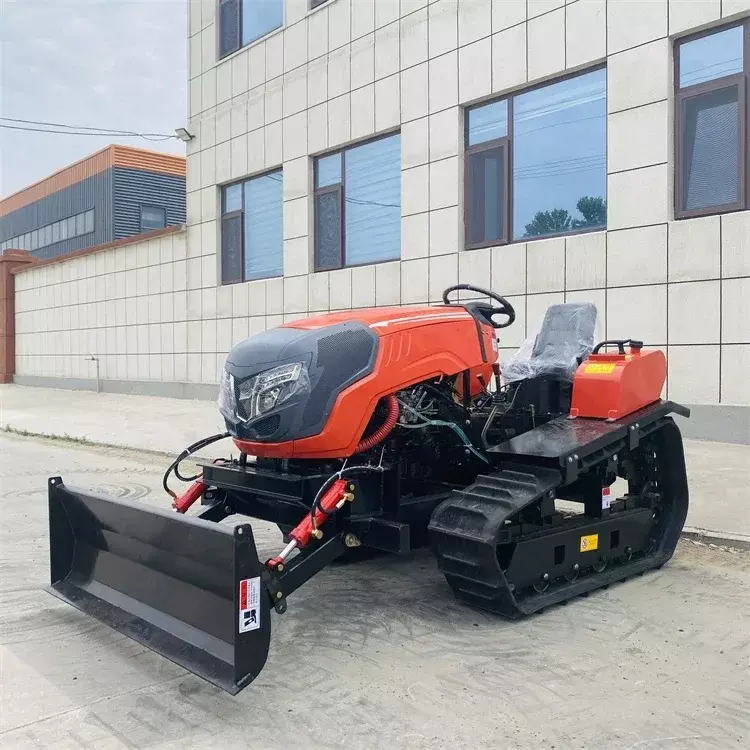 Pastoral Management Machine Diesel Crawler Rotary Cultivator High-horsepower Agricultural Machinery Crawler Tractor