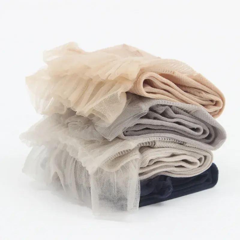 Calcetines largos de malla para mujer, medias transparentes de Color sólido, suaves y bonitas, de alta calidad, novedad de primavera, 1 par
