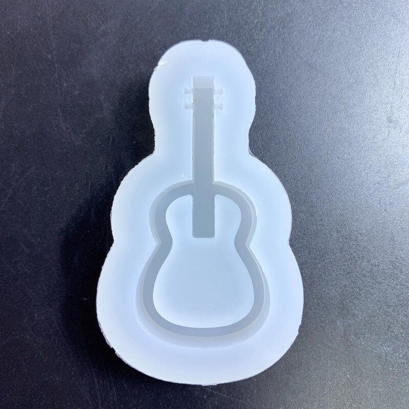R3MC Nhựa Silicon Khuôn Đàn Guitar Epoxy Đúc Khuôn Cho Tự Làm Mặt Dây Chuyền Trang Sức Làm