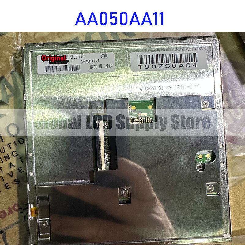 Painel de exibição LCD para Mitsubishi, 45 pinos conector, 100% testado, novo, original, AA050AA11, 5,0"