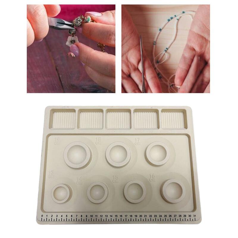 Bead Tray for Jewelry Making Girls Portable Beading Tool Bead Design Board