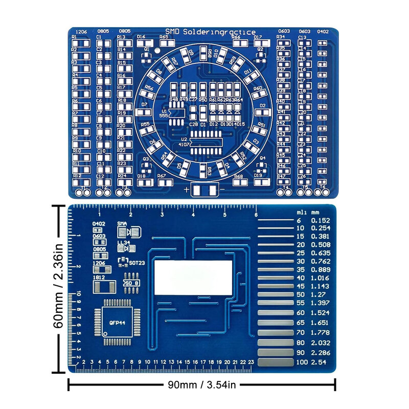 Soldeerpraktijken Smd Printplaten Led Elektronica Smt Componenten Diy Pcb Kits Projecttools Basis Soldeerkits