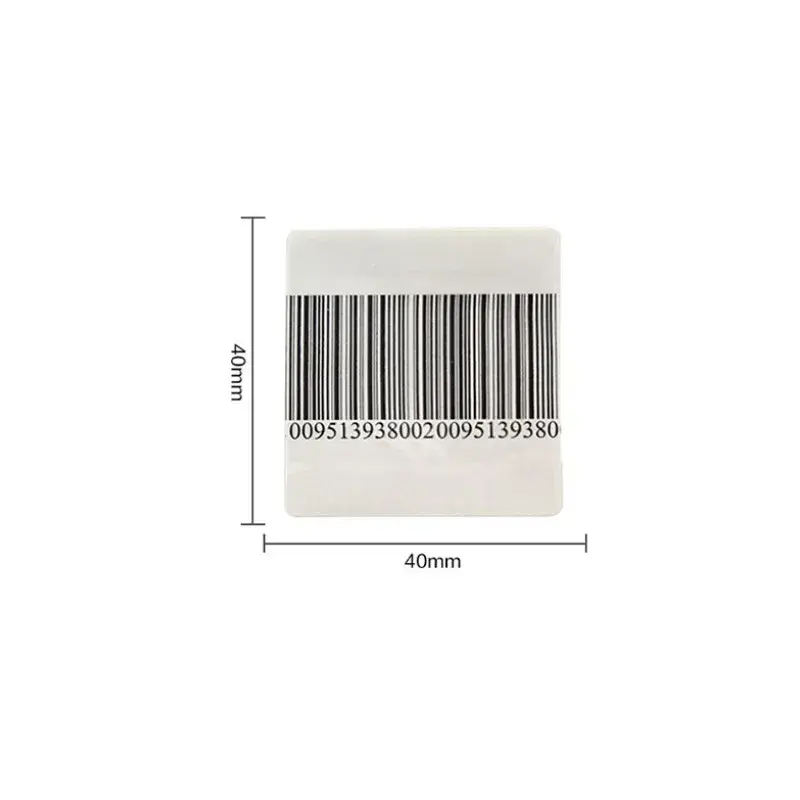 Etiqueta macia anti-roubo, Etiqueta do produto do supermercado, RF 8.2Mhz, 40x40mm, 1000 PCes pelo rolo