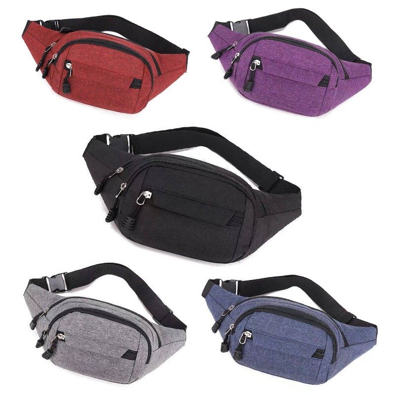 Новая поясная сумка для мужчин и женщин, спортивная водонепроницаемая сумка через плечо стандартной длины, вместительный кошелек
