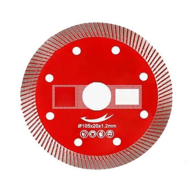 Corrugated Tile Cutting Discs Super Thin Dry Wet Cutting Disc Saw Blade Works with Tile Saw Angle Grinder
