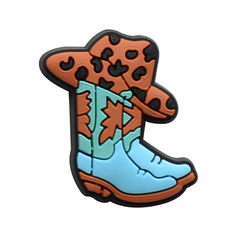 cowgirl cowboy hat horse Charms for sandals Shoe Decorations Pins for Woman Men Gifts Clog Buckle Blessed Accessories DIY wholes
