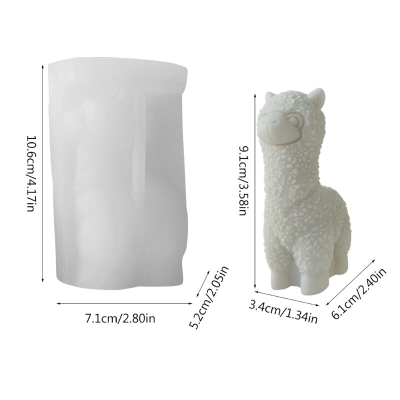 Moldes resina alpacas 3d para fabricação velas, decoração casa, moldes velas perfumadas, faça você mesmo