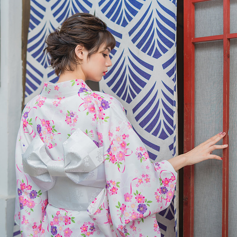 Kimono japonais pour femmes, accessoire de robe, belle ceinture Yukata papillon, vêtements de Cosplay, Style Vintage