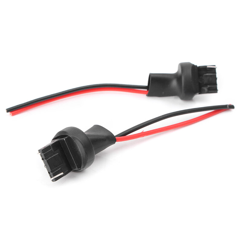 Arnés de cableado con adaptador macho para coche, lámpara de señal de giro DRL, 9,5 cm, 7440, 992, T20, 2 piezas