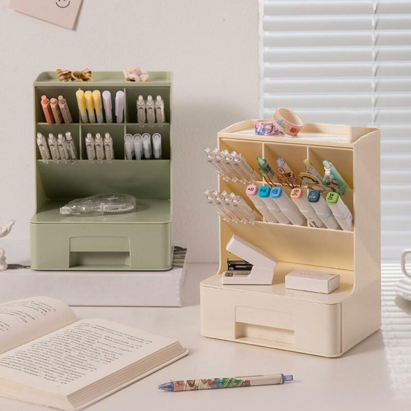 Multifuncional Desktop Pen Holder, Papelaria Organizer, Makeup Brush, Capacidade, Escritório