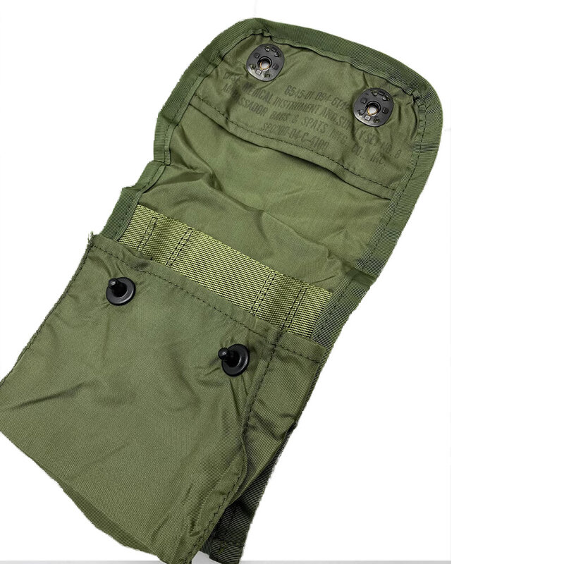 Tas Pertolongan Pertama Militer Medis Vintage hijau penyimpanan kecil Perang Dunia II tas penyimpanan (tanpa kotak)