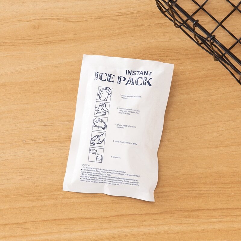 100g Disposable Ice Bag Ice Pack Instant Cooling Speed Cold Ice Bag Sunstroke Outdoor Emergency Survival Kit for Sports