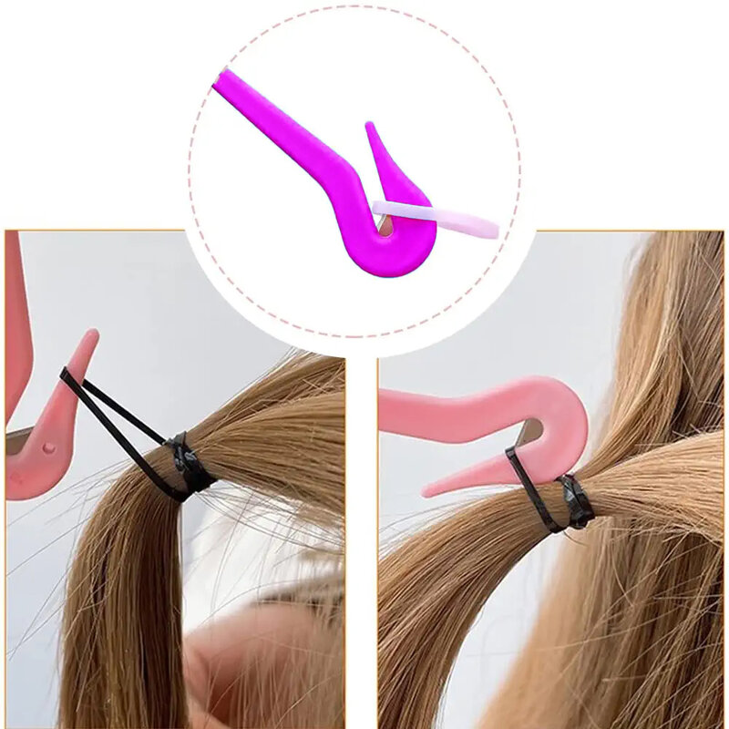 1pc cortadores de faixa de cabelo elástico de borracha descartável removedor de dor livre laços de cabelo remoção ferramenta headwear corte faca acessórios